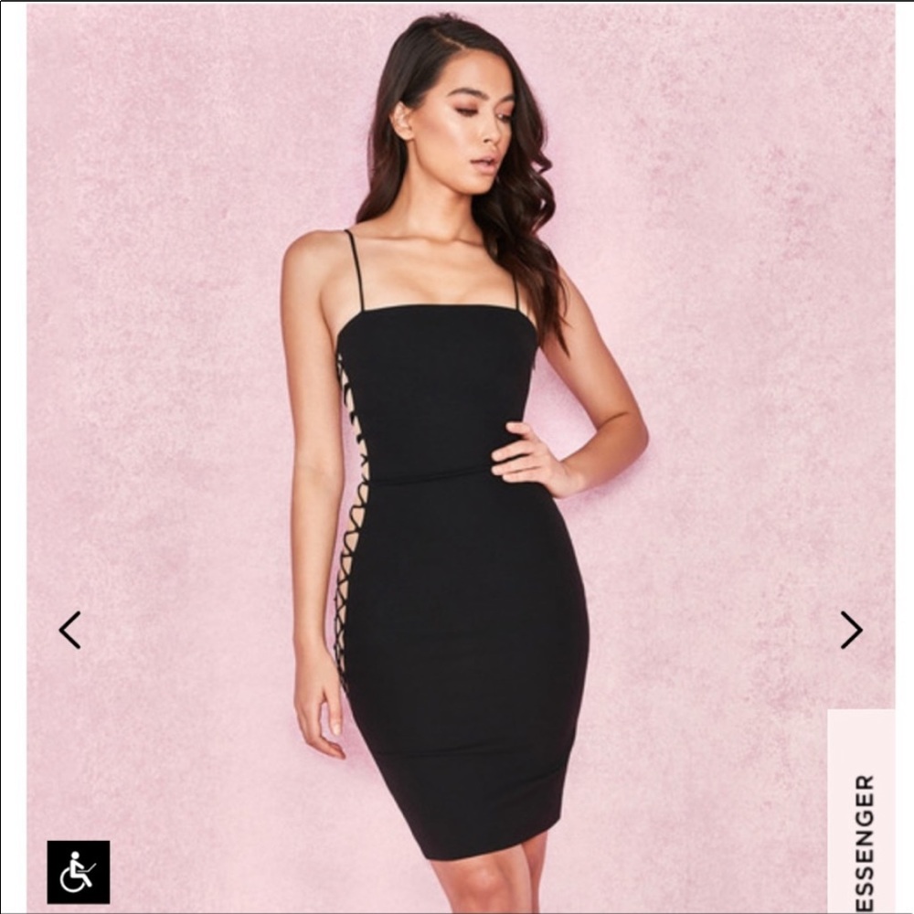 House of CB Bambina Dress in Black Size S - Picture 5 of 11